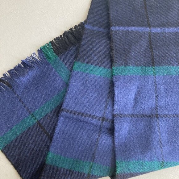 Cashmillion Scarf Vintage Unisex Adult Soft Wide Plaid Preppy One Sz - Picture 2 of 5